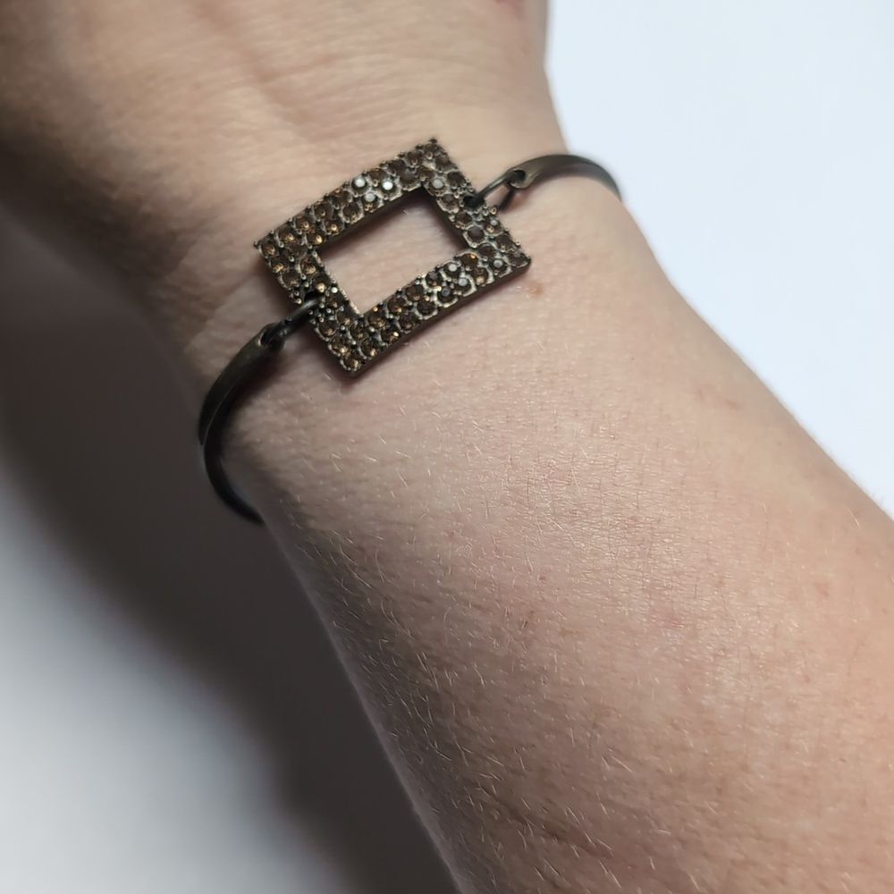 504‎ Brass Rhinestones Tennis Bracelet